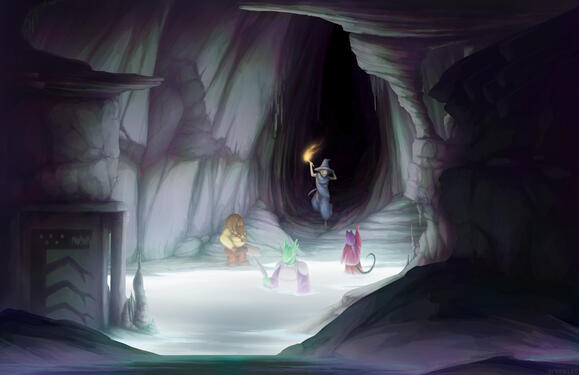 D&amp;D - landscape, with random characters